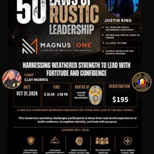 50 Laws of Rustic Leadership - Hoover Police Department - October 21, 2026